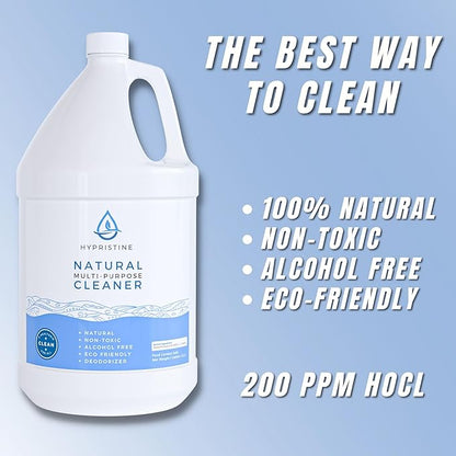 Pure Hypochlorous Acid Multi-Purpose Disinfectant Spray – Bleach- and Alcohol-Free Odor Remover, All-Surface Solution for Home, School and Office – Child-, Pet- and Food Contact-Safe