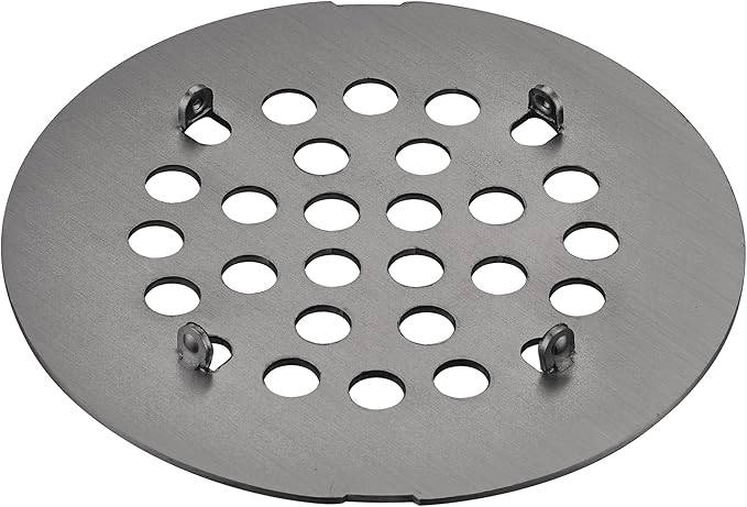 rrajj 4-1/4 (4.25) Inch(108mm) Round Snap-in Shower Floor Drain Cover Replacement Cover (Antique Brown)