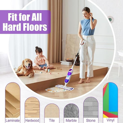 15 Pack Disposable Power Mop Refills for Swiffer Power Mop Multi-Surface & Wood Mopping Pad,Spray Wet Pads Refills, PowerMop Pads for Floor Cleaning(Quick-Absorb, No Residue)