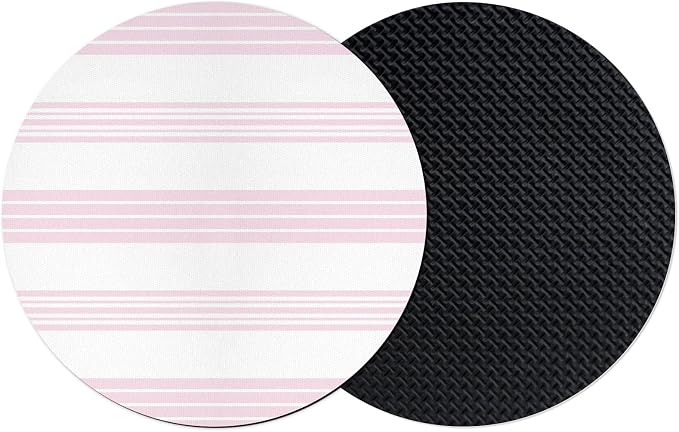 Pink Stripes Coasters Set of 2, Absorbent Coasters