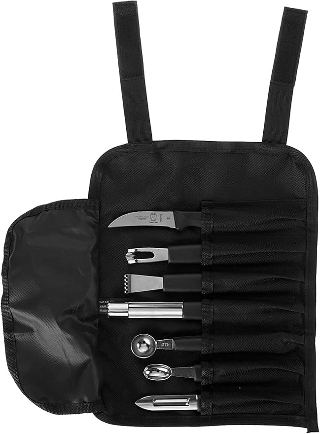 Mercer Culinary 8-Piece Garnishing Kit,Black