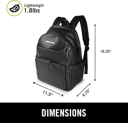 Kenneth Cole REACTION Marley Backpack, Black, 15" Laptop