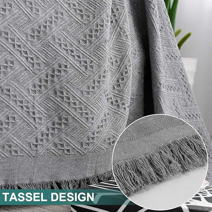 MYSKY HOME Couch Cover Sofa Covers for 3 Cushion Couch Sofa Protector Sectional Sofa Couch Cover for Pets Sofa Throws Living Room Geometrical Sofa Slipcovers for Dogs (X-Large, 91" x 118", Grey)