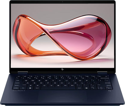 HP OmniBook X Flip 2-in-1 Copilot+ Laptop, Intel Ultra 7-256V, 16 GB LPDDR5x RAM, 1 TB PCIe SSD, 14" 2K (1920x1200) Touchscreen, Intel Arc 140V, Backlit Keyboard, W11 Pro, Atmospheric Blue