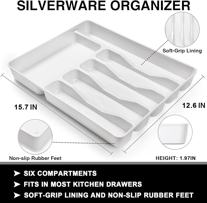 49-Piece Hammered Silverware Set