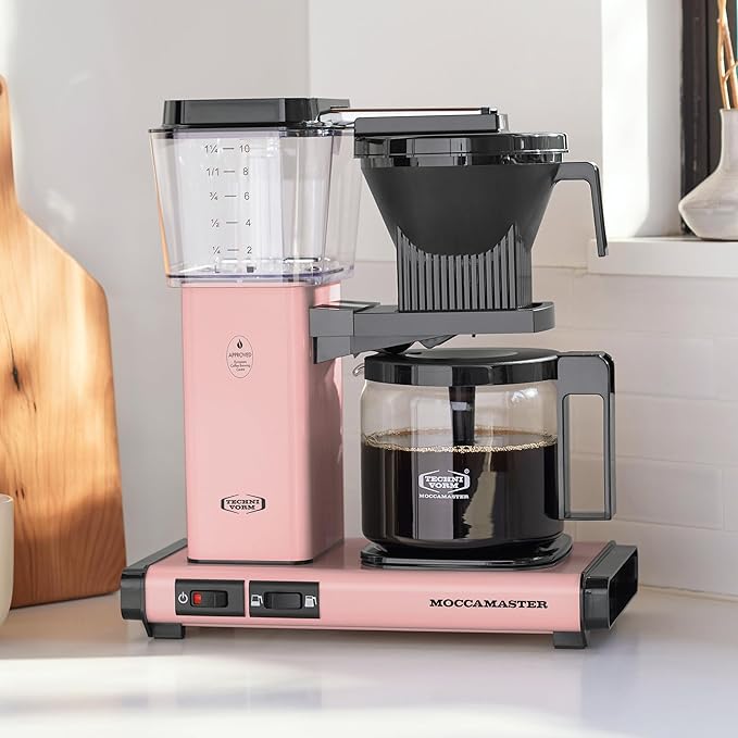Technivorm Moccamaster 53939 KBGV 10-Cup Coffee Maker Pink, 40 Ounce, 1.25l