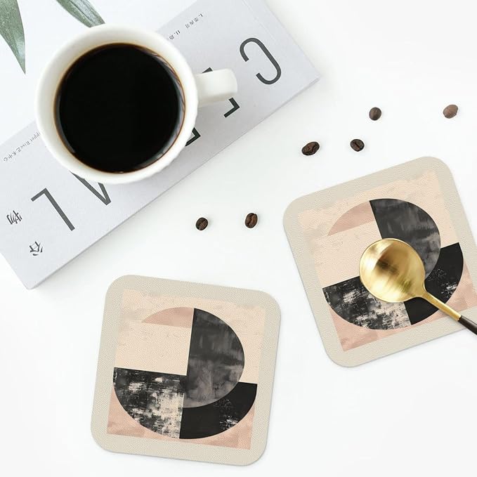 Minimal Abstract Shapes Print Coasters