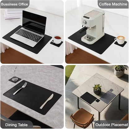 Vinyl Placemats Set of 6, Dual Sided Place Mats
