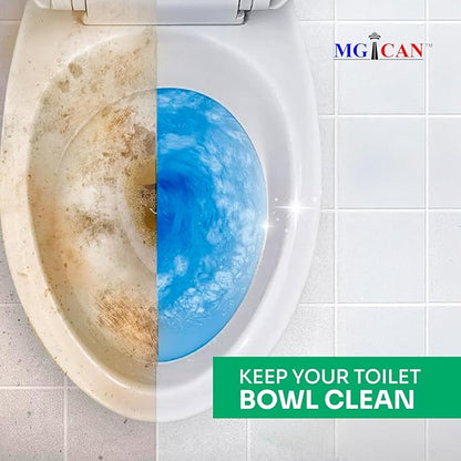 MGICAN Patented Automatic Toilet Cleaning System(ATCS) | Non-Toxic | Bleach Free & Long-Lasting | In Tank Toilet Bowl Cleaner | Cleans & Removes Stains in Every Flush| UL-Certified, 2 Pack