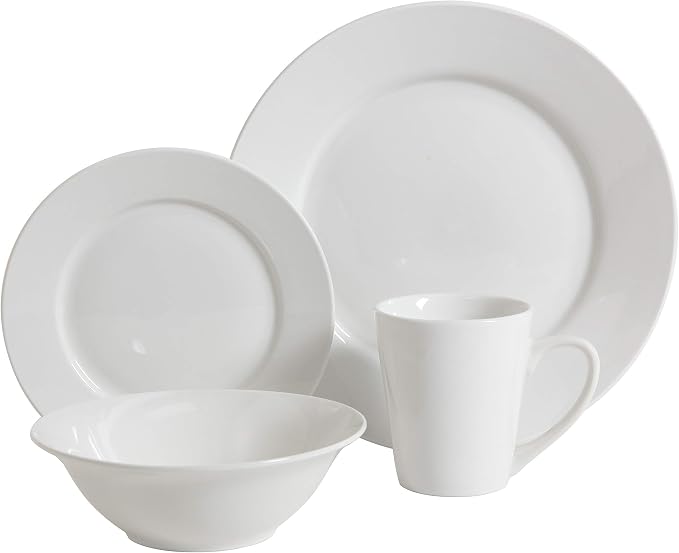 Gibson Home Amelia Court Porcelain Chip and Scratch Resistant Dinnerware Set