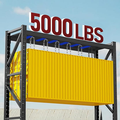 60" W Storage Shelves Heavy Duty, 4 Tier Metal Garage Shelving Units, 5000LBS Heavy Duty Adjustable Shelf, Garage Storage Rack, Industrial Shelving for Shop, Warehouse,60" W x 24" D x 79" H