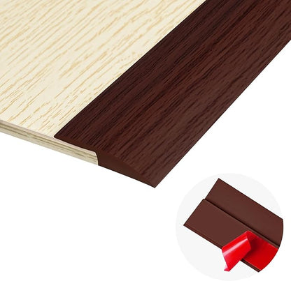 3.3Ft Carpet Floor Transition Strip, Self Adhesive Floor Edging Trim Strip for Doorway, PVC Floor Divider Threshold Cover Suitable for Threshold Height Less Than 5 mm - Red Wine