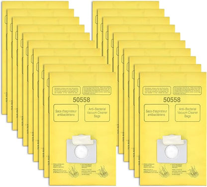 50558 Vacuum Cleaner Bags Replacement for Kenmore Canister Type C/Q 5055, 50555, 50557, 50558 and Pana·sonic Type C-5, C-18, 200 Series, 400 Series, 600 Series, 800 Seires Vacuum - 20 Pack