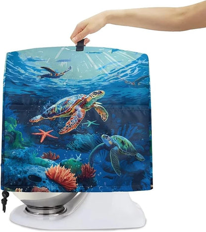 Sea Turtle Mixer Cover 6-8 Qt Stand Mixer Kitchen Aid Covers Counter Food Processor Covers Dust Protection Stand Coffee Maker Home Kitchen Appliance Decor