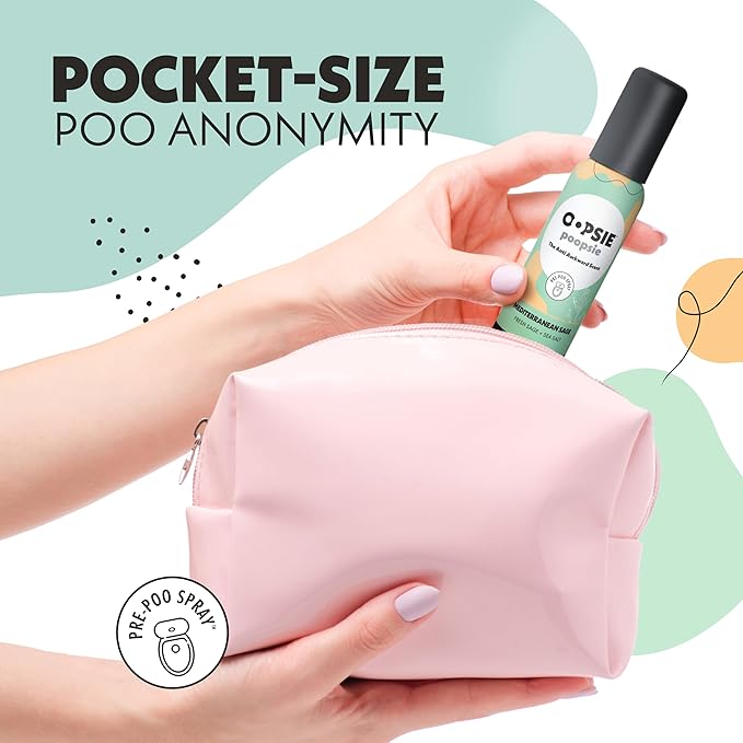 Oopsie Poopsie Pre-Poo toilet spray, discreet & portable original odor deodorizer scents. Pocket-friendly pre-poo spray to use on the go 2oz 8-bottle variety pack for 8-distinct aroma experience