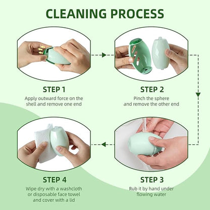 2 Pack Reusable Lint Roller Portable Mini Lint Remover Cat Pet Hair Rollers Travel Size Sticky Cleaner Dog Hair Remover for Clothes Washable Gel Lint Roller Ball
