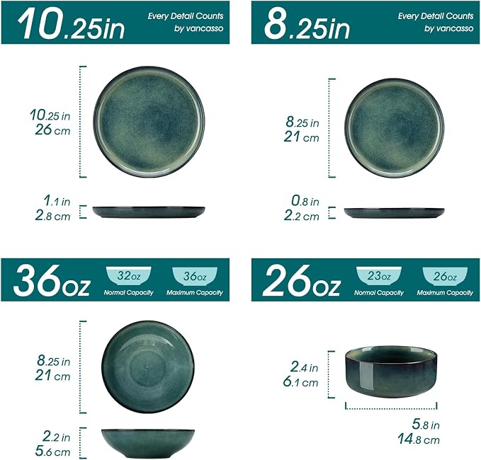 vancasso Starry Plates and Bowls Sets