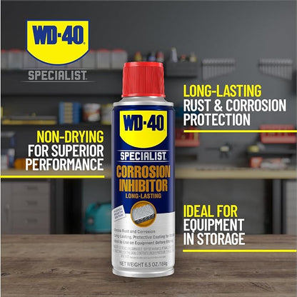 WD-40 Specialist Corrosion Inhibitor, Long-Lasting Anti-Rust Spray, 6.5 OZ [6-Pack]