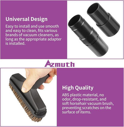 6 Pack For Shark Vacuum Attachments, Soft Horsehair Vacuum Brush Attachment with Vacuum Hose Adapter, 1 1/4 Vacuum Attachments for Multiple Household Vacuum Cleaners
