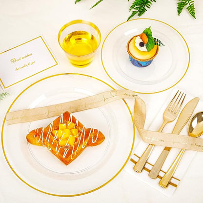 SUT 350Pcs Plastic Dinnerware Set