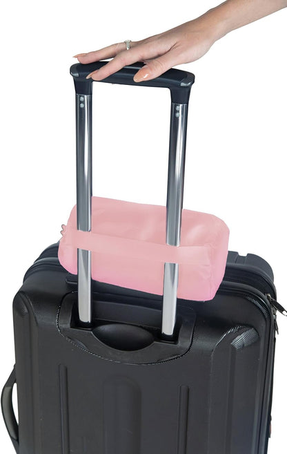 BlueHills Ultra Compact Travel Blanket 2 Pack Large Soft Cozy Portable Blanket Sheet with Carry Case and for Flight Airplane Car Layover Camping Hotel C206-2PK-Pink