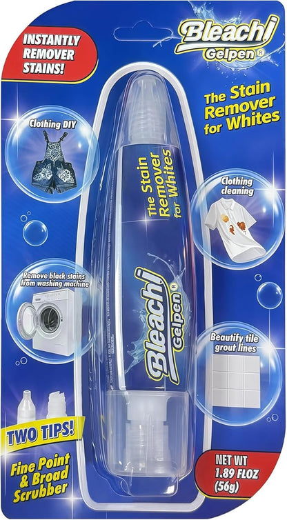 Bleach Pen For Clothing, Bleach Pen, Stain Remover Pen, Clothing Bleached DIY design, Travel Accessories, Lnstantly Remove Stains, Pearl white (1.89 Fl Oz (Pack of 1), Lemon)