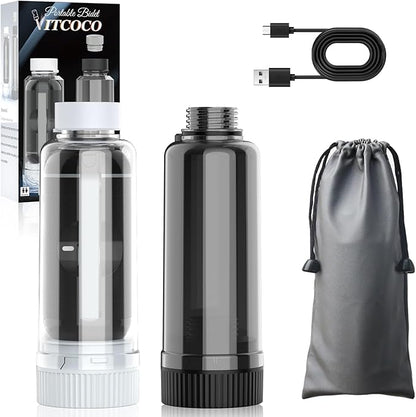 Portable Bidet for Travel, VITCOCO Electric Travel Bidet Sprayer with 2 Water Bottles and Zip Case, Rechargeable High Pressure Handheld Bidets Perfect for Personal Cleaning, Gift for Women,Friend,etc.