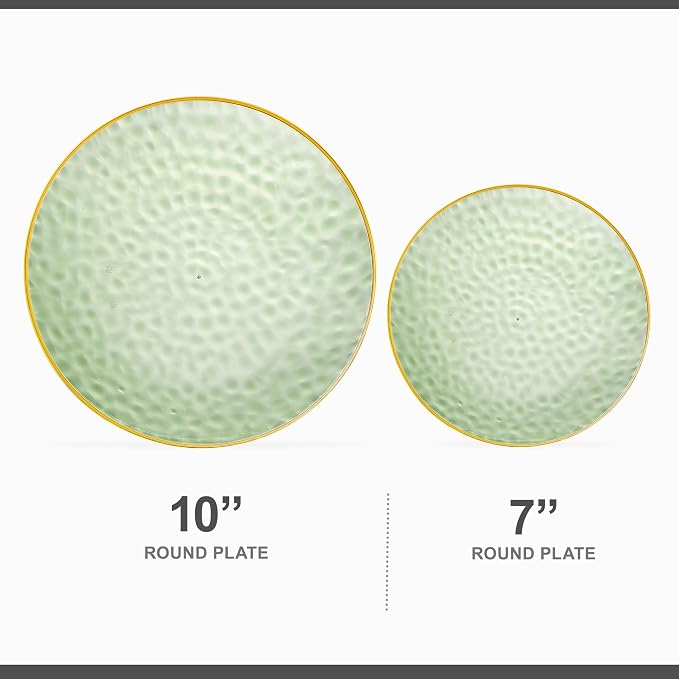 PLASTICPRO 128 Piece Combo Plates Set includes 64-7'' inch Plates & 64-10''