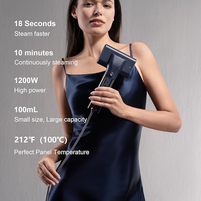 G10 Steamer for Clothes, Portable Iron and Travel Steamer, Handheld Garment Steamer, 0.9 lbs,1200W Mini Steam Iron for Travel and Home (Only for 120V)