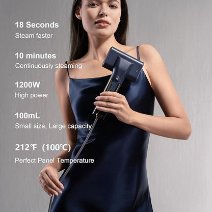 G10 Steamer for Clothes, Portable Iron and Travel Steamer, Handheld Garment Steamer, 0.9 lbs,1200W Mini Steam Iron for Travel and Home (Only for 120V)