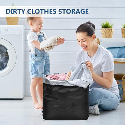 OTraki 2Pcs Large Wet Bag 20x24 inch Wet Dry Bag for Swimsuit Reusable Towel Pouches with Zipper Waterproof bag Wet Clothes Organizing Washable for Travel Gym Beach Pool Black