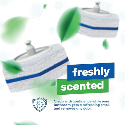 Disposable Prefilled Toilet Cleaning Scrubbers, 30 Count