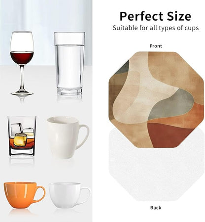 Minimal Abstract Shapes Print Coasters