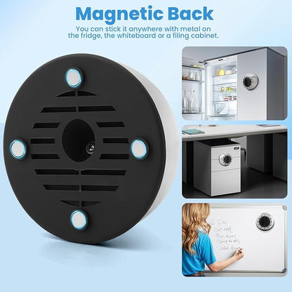 Kitchen Timer for Cooking, Chef Cooking Magnetic Timer - No Batteries Required - Loud Alarm, Mechanical Desk Manual Timers - Magnetic Clock Backing, Countdown Reminder - Stainless Steel Body