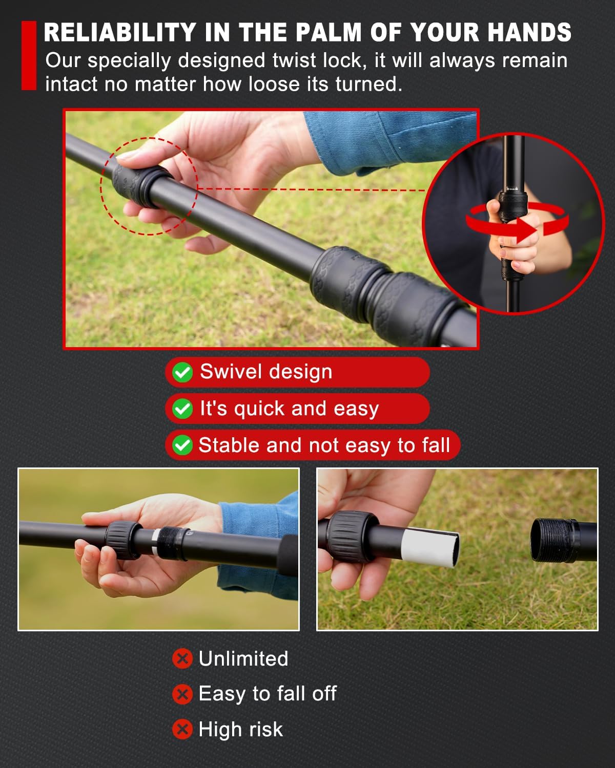 IFOOTAGE Monopod for Camera Cobra 3 A180T, Quick Adjust Monopod with Feet,Height to 71"/180cm,Walking Stick,CB3 Base Tripod,for Camera Photography,Travel,Payload up to 17.64 lbs/8 KG