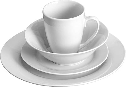 Gibson Home Amelia Court Porcelain Chip and Scratch Resistant Dinnerware Set