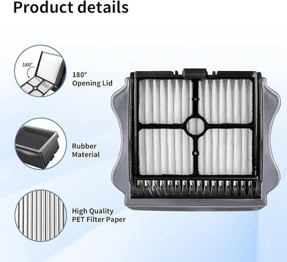 Vacuum Filter Replacement Compatible with Tineco iFloor 3, Floor ONE S3 & Floor ONE S5, Floor ONE S5 Pro Cordless Vacuum Cleaner, 4 Pack Replacement Filters
