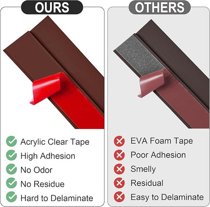 3.3Ft Carpet Floor Transition Strip, Self Adhesive Floor Edging Trim Strip for Doorway, PVC Floor Divider Threshold Cover Suitable for Threshold Height Less Than 5 mm - Red Wine