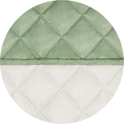 PureFit Reversible Quilted Sofa Cover, Water Resistant Slipcover Furniture Protector, Washable Couch Cover with Non Slip and Elastic Straps for Kids, Dogs, Pets (Oversized Recliner, Sage Green/Ivory)