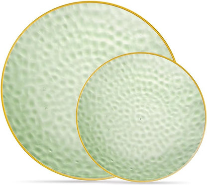 PLASTICPRO 128 Piece Combo Plates Set includes 64-7'' inch Plates & 64-10''
