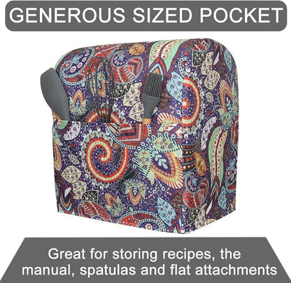 Kitchen Aid Mixer Cover,Kitchen Stand Mixer Cover Compatible With 5-8 Quart Kitchenaid Hamilton Mixers,Kitchen Aid Covers for Stand Mixer With Pockets,Kitchen Aid Mixer Assecories