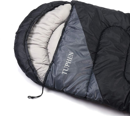tuphen- Sleeping Bags for Adults Kids Boys Girls Backpacking Hiking Camping Microfiber Liner, Cold Warm Weather 4 Seasons Indoor Outdoor Use, Lightweight & Waterproof
