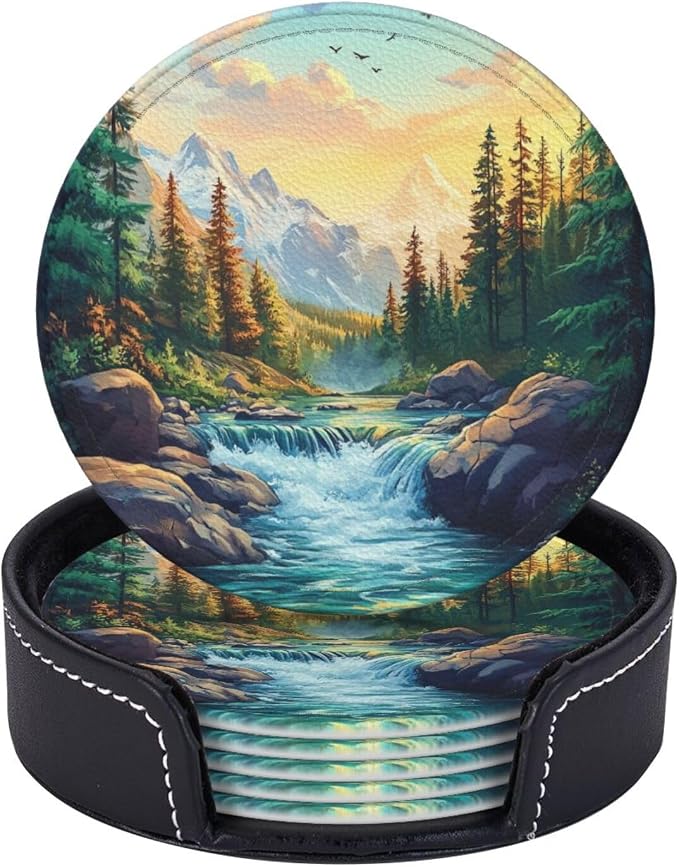 Mountains Nature Scenery Coasters