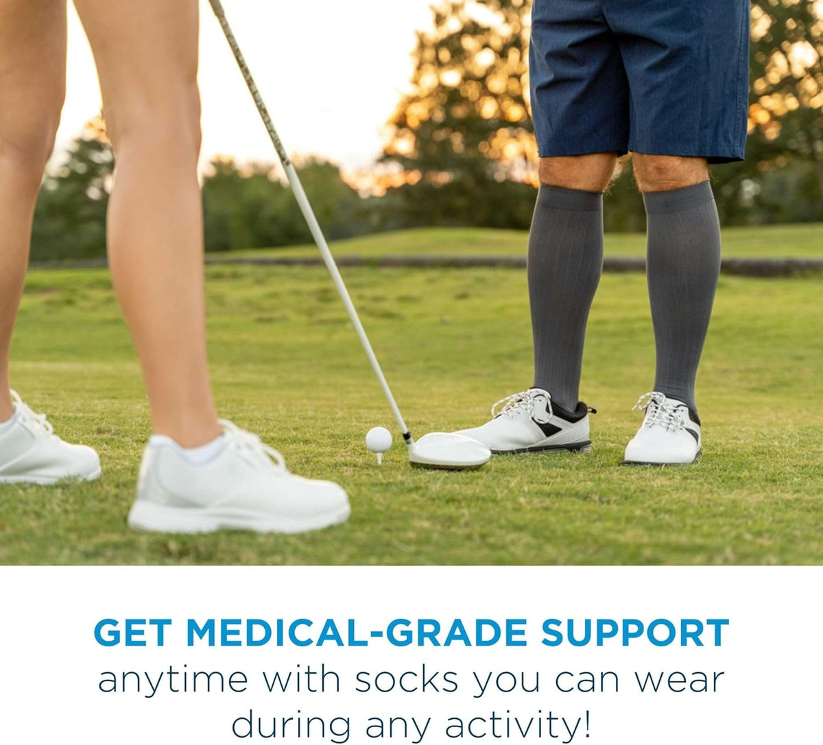 Medical Grade Compression Socks for Men & Women 15-20 mmHg by OrthoSleeve (Black, Large)