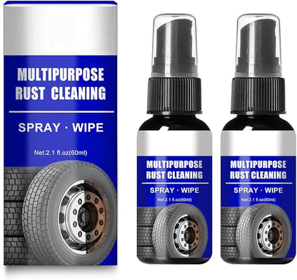 Rust Remover Spray - 2PCS Multipurpose Instant Rust Remover for Metal Parts, Car Care & Cleaning, Rustout Instant Remover Spray