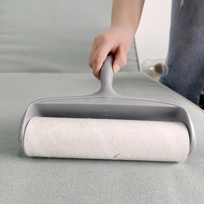 8 inch Large Surface Lint Roller Refills for Scotch-Brite 50% Stickier 8" Wide Lint Roller Replacement Refills for Pet Hair Extra Sticky 60 Sheets per Refill Pack of 6 Total 360 Sheets