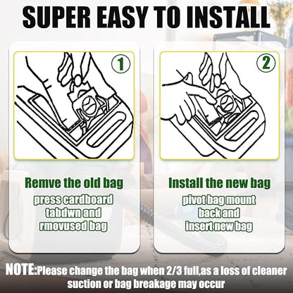 15 Pack Vacuum Cleaner Bags Fit for Kenmore Canister Type C/Q 5055 50555 50557 50558 and Pana·sonic Type C-5 C-18, 200 Series, 400 Series, 600 Series, 700 Series, 800 Series (15 Pack)