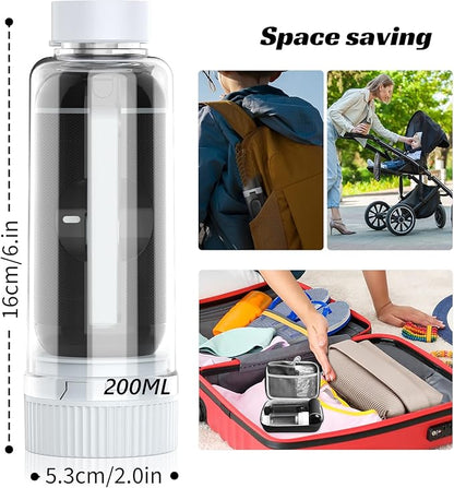 Portable Bidet for Travel, VITCOCO Electric Travel Bidet Sprayer with 2 Water Bottles and Zip Case, Rechargeable High Pressure Handheld Bidets Perfect for Personal Cleaning, Gift for Women,Friend,etc.