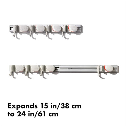 OXO Good Grips Wall-Mounted Mop and Broom Organizer