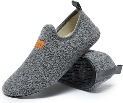 QZKDM Lightweight Slip on Grip Indoor House Slippers Barefoot Non Slip Home Exercise Yoga Shoes for Men Women